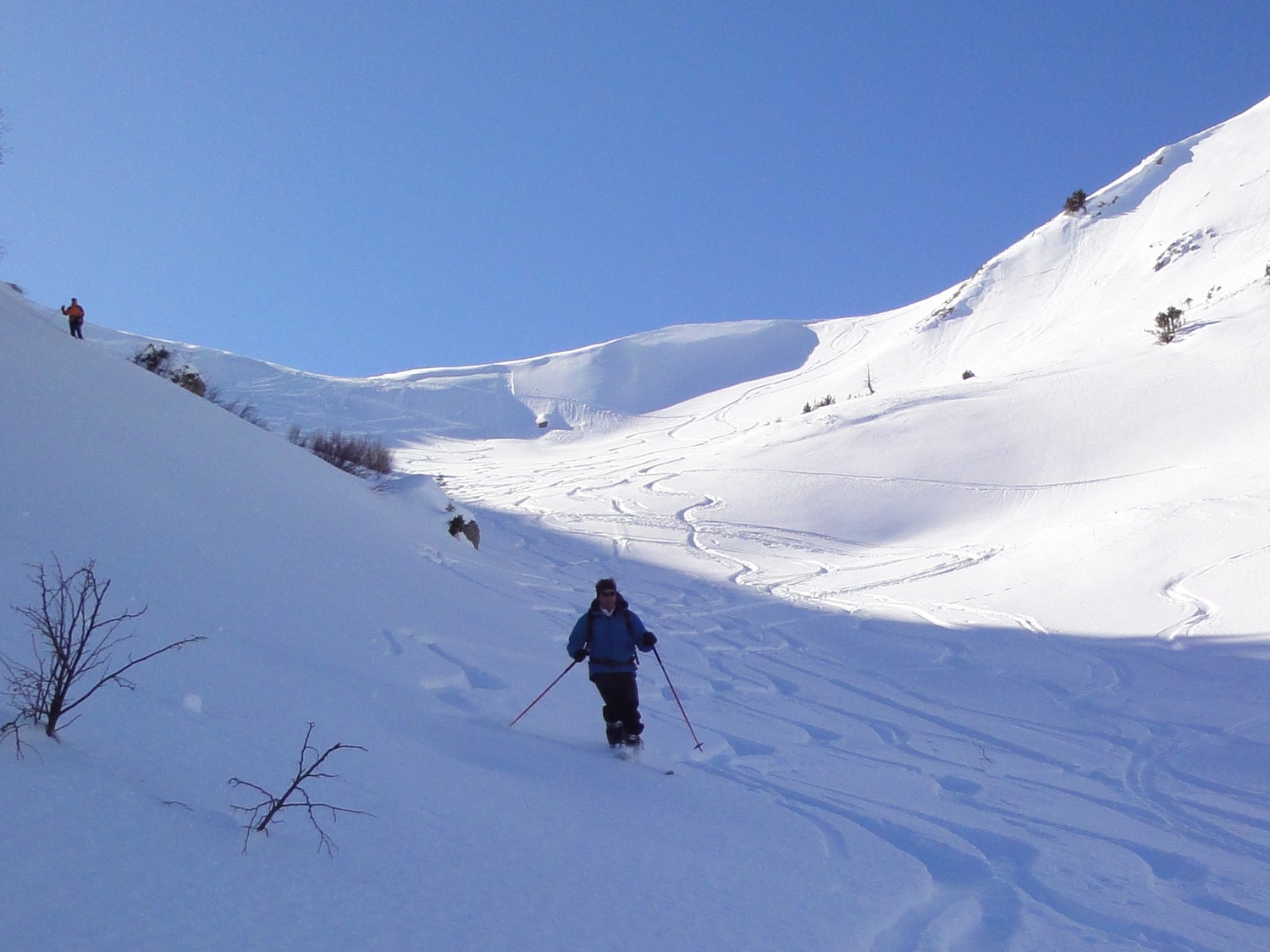Descente sur le chalet de la Torrens