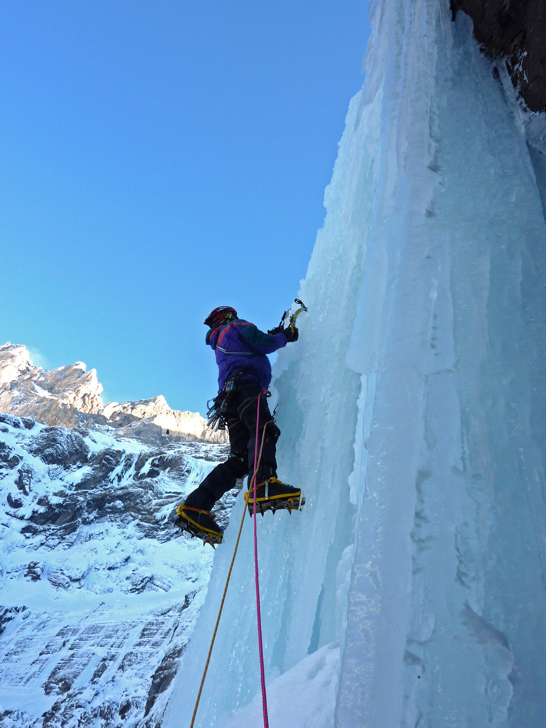 Cirque de Gavarnie - 1er étage - Thanatos - L3 - Seconde passe à la descente