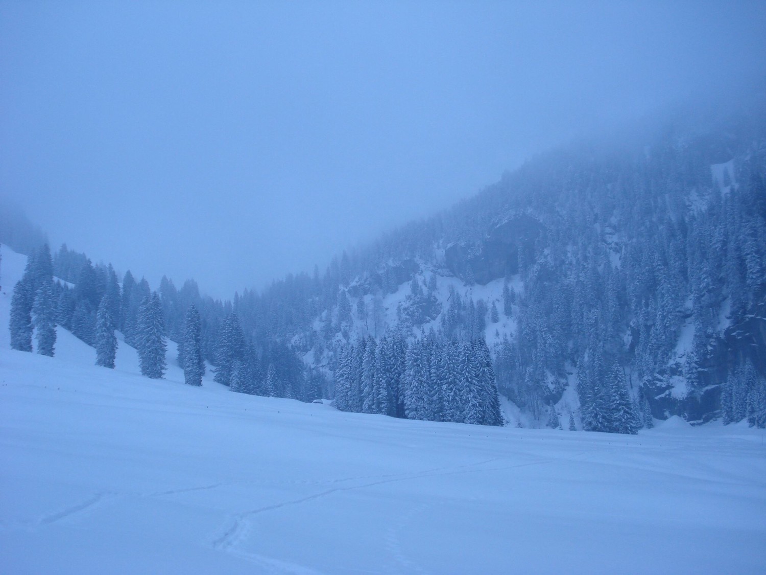 Au dessus de Chäppeliberg, mais en dessous des nuages...