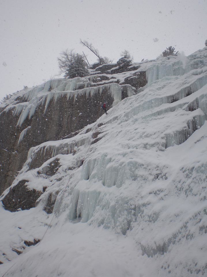 Vallon de Salles, grande cascade - Descente de L1