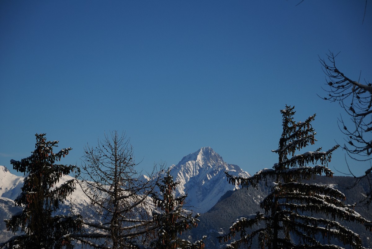 Bietschhorn vu de la montée à la Tour de Bonvin