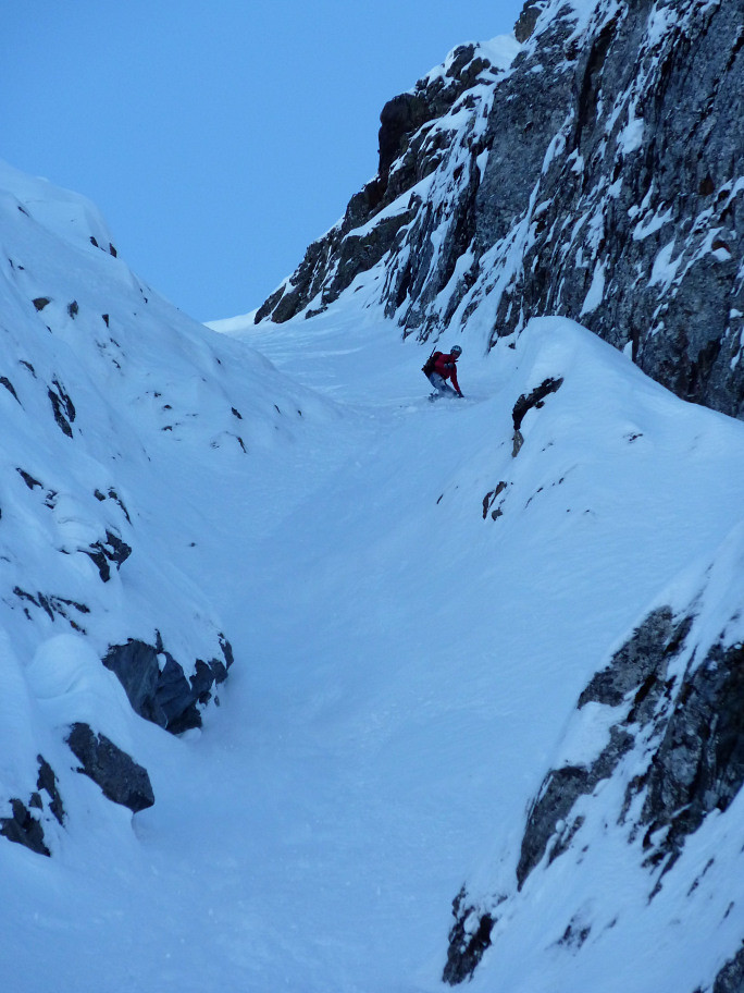 Haut du couloir N du Nant Bruyant