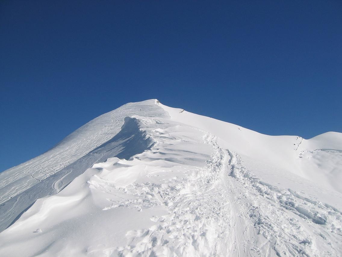 arête sommitale vers les Qutre Têtes