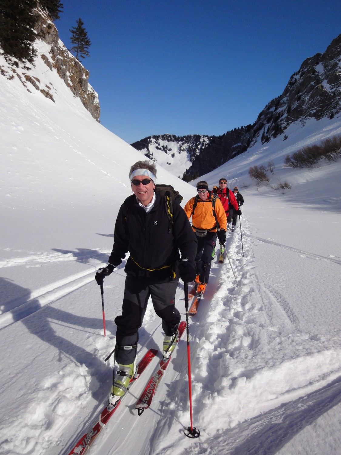 Dans la combe de Souvroz, sous le col de Foron