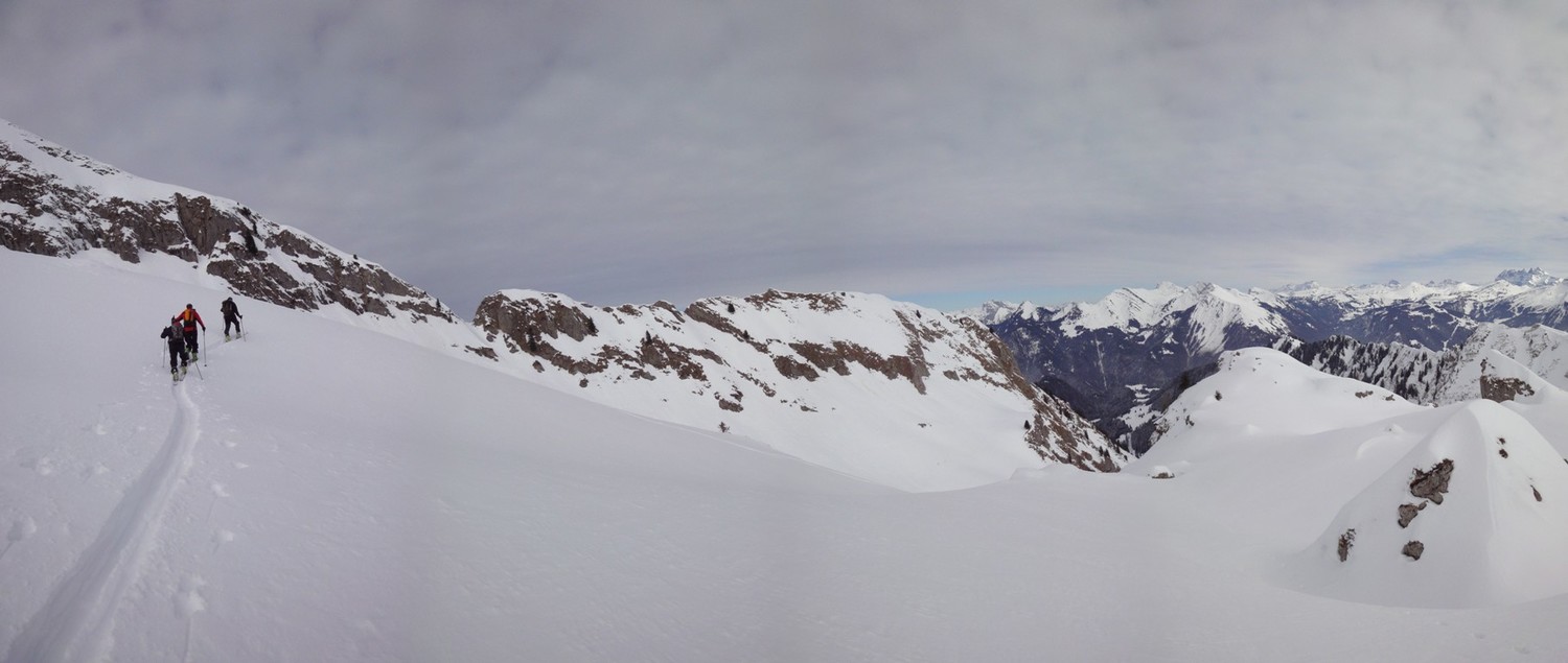 Arrivée à la Chaux de Vie, face à la Golette