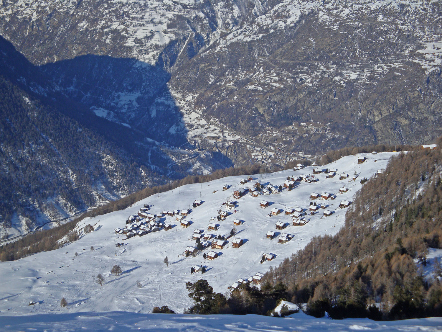 Gspon vu d'en haut