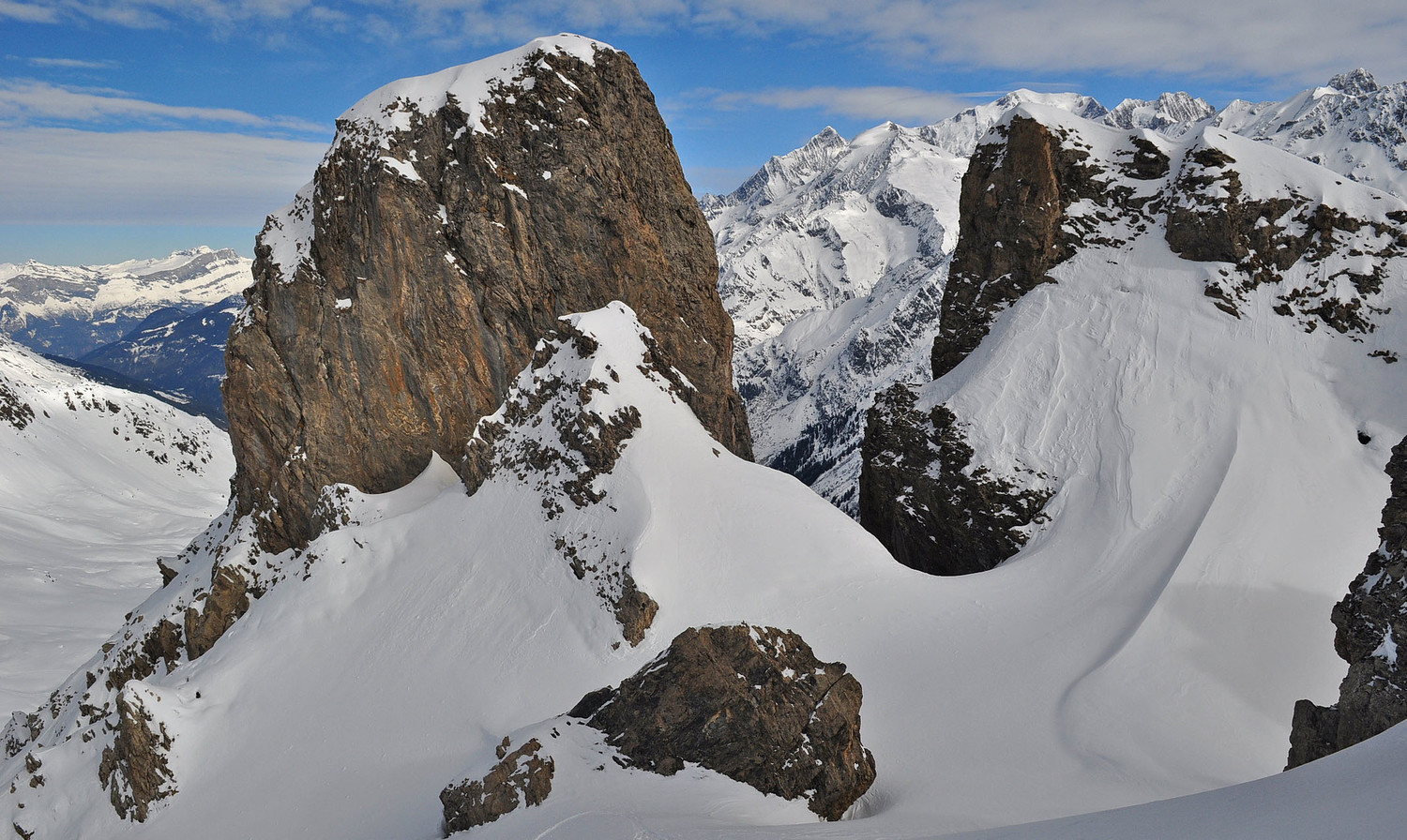 Mont-Blanc depuis le Col Sup. de la Cicle
