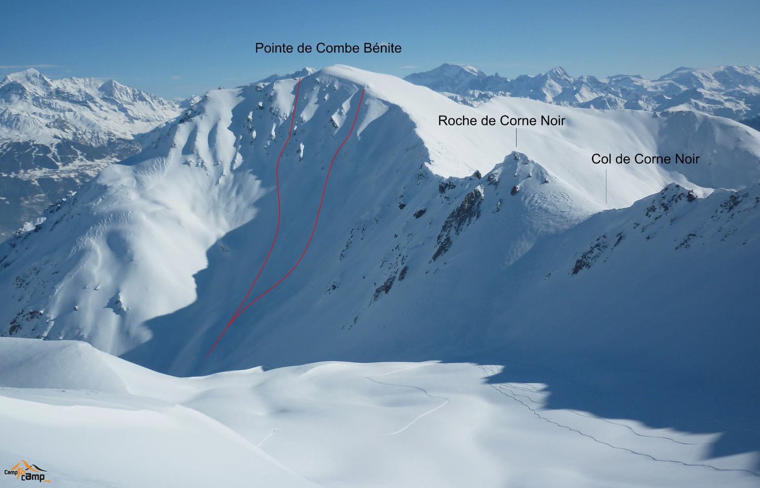 Topo : Pointe de Combe Bénite, face N