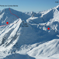 Topo : Combe Bénite et Crêt du Rey (versant N)