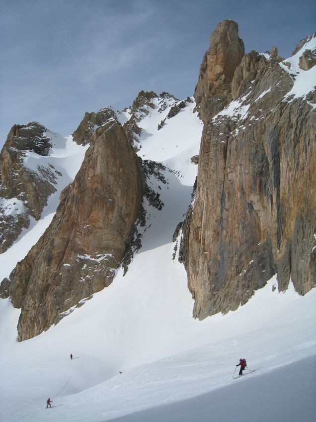 Seconde descente, du col NW des Heuvières