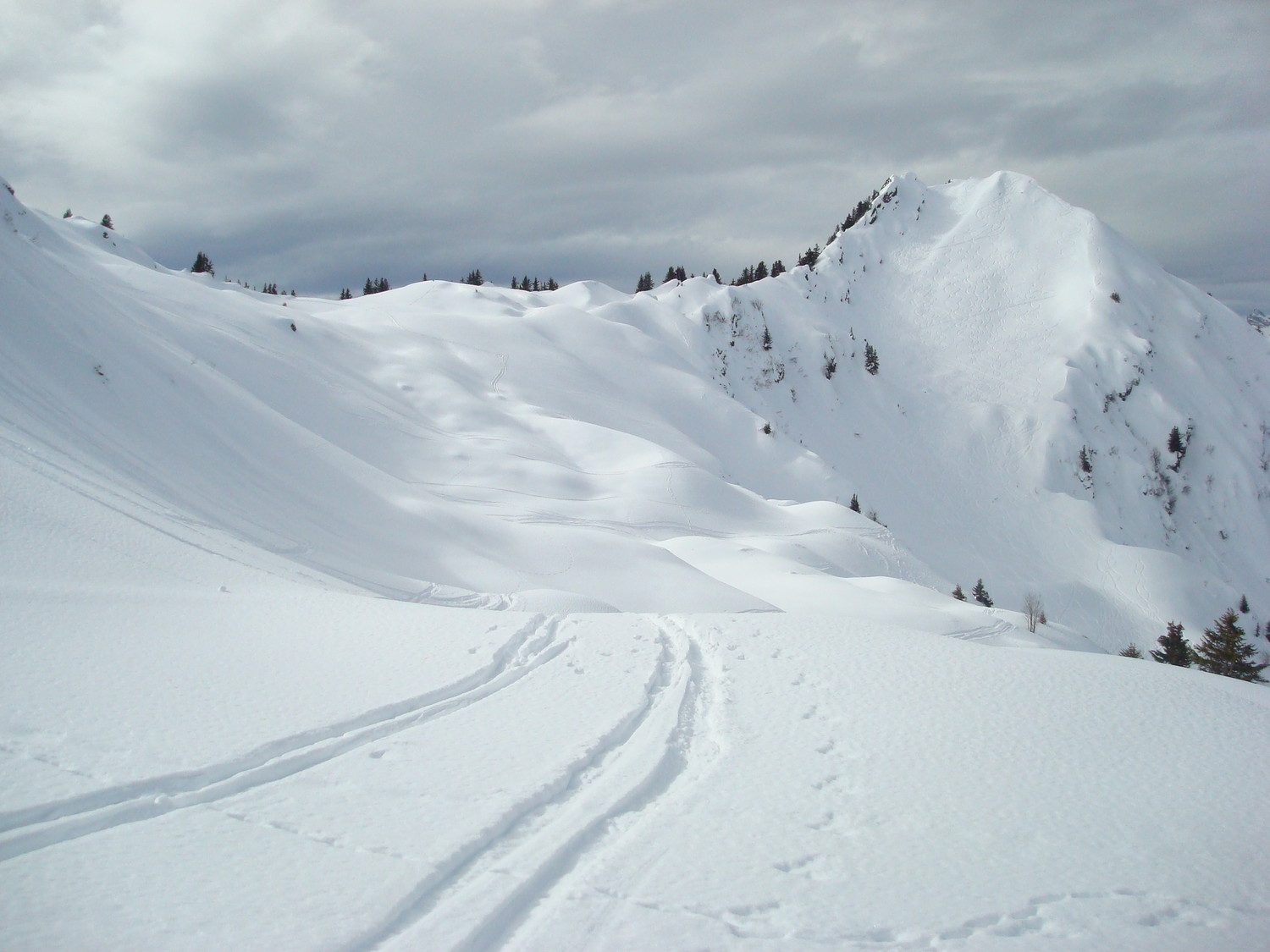Versant Nord du Col de Roche Pourrie