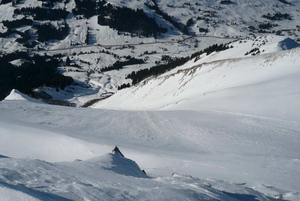 Partie supérieure de la face W