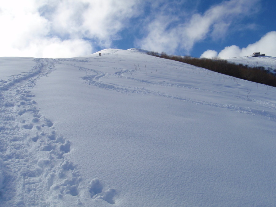 sulla dorsale del crocione verso la cima