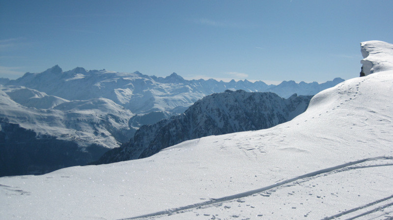 les Ecrins depuis le Grand Van