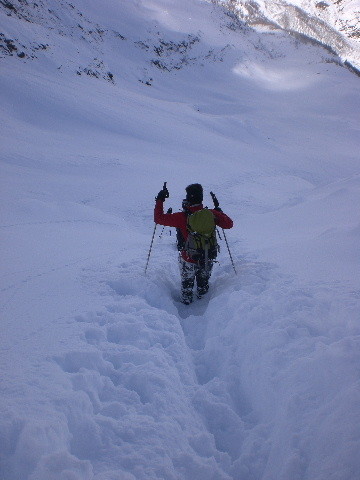Francesco in discesa dal colle