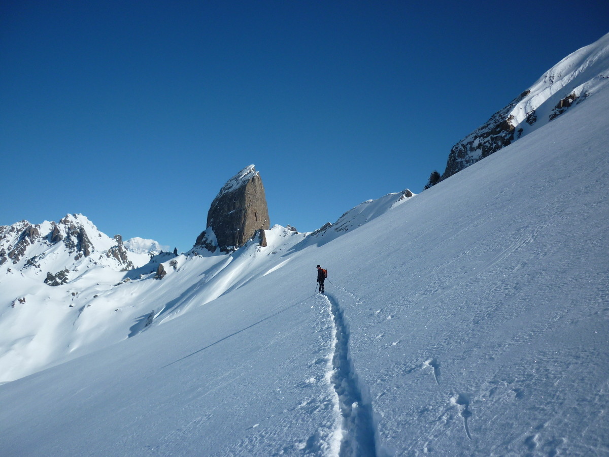 Seuls face à la Pierra Menta