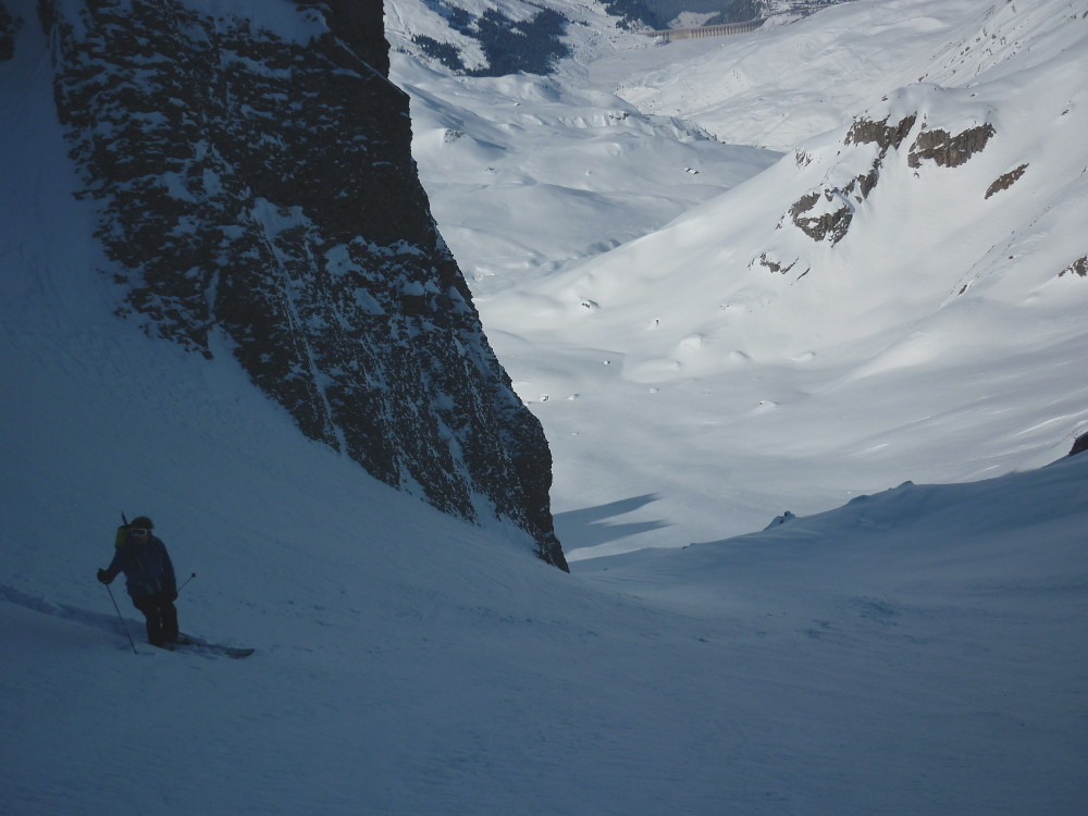 Julien, dans la descente du Roc de charbonnière