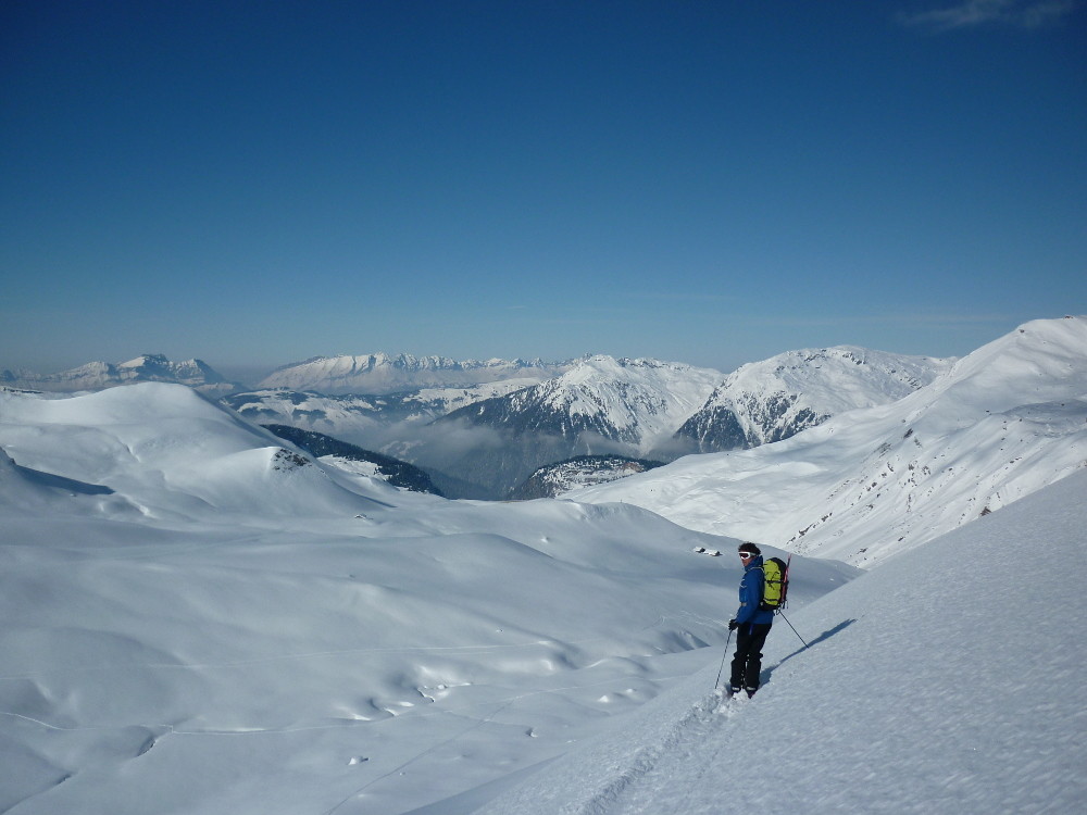 Lors de la remontée au col du Bresson