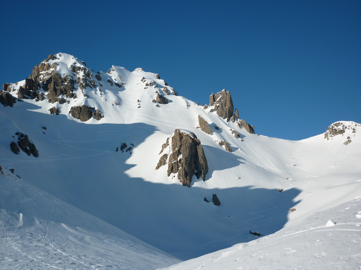 Face S de Presset et col du Grand Fond