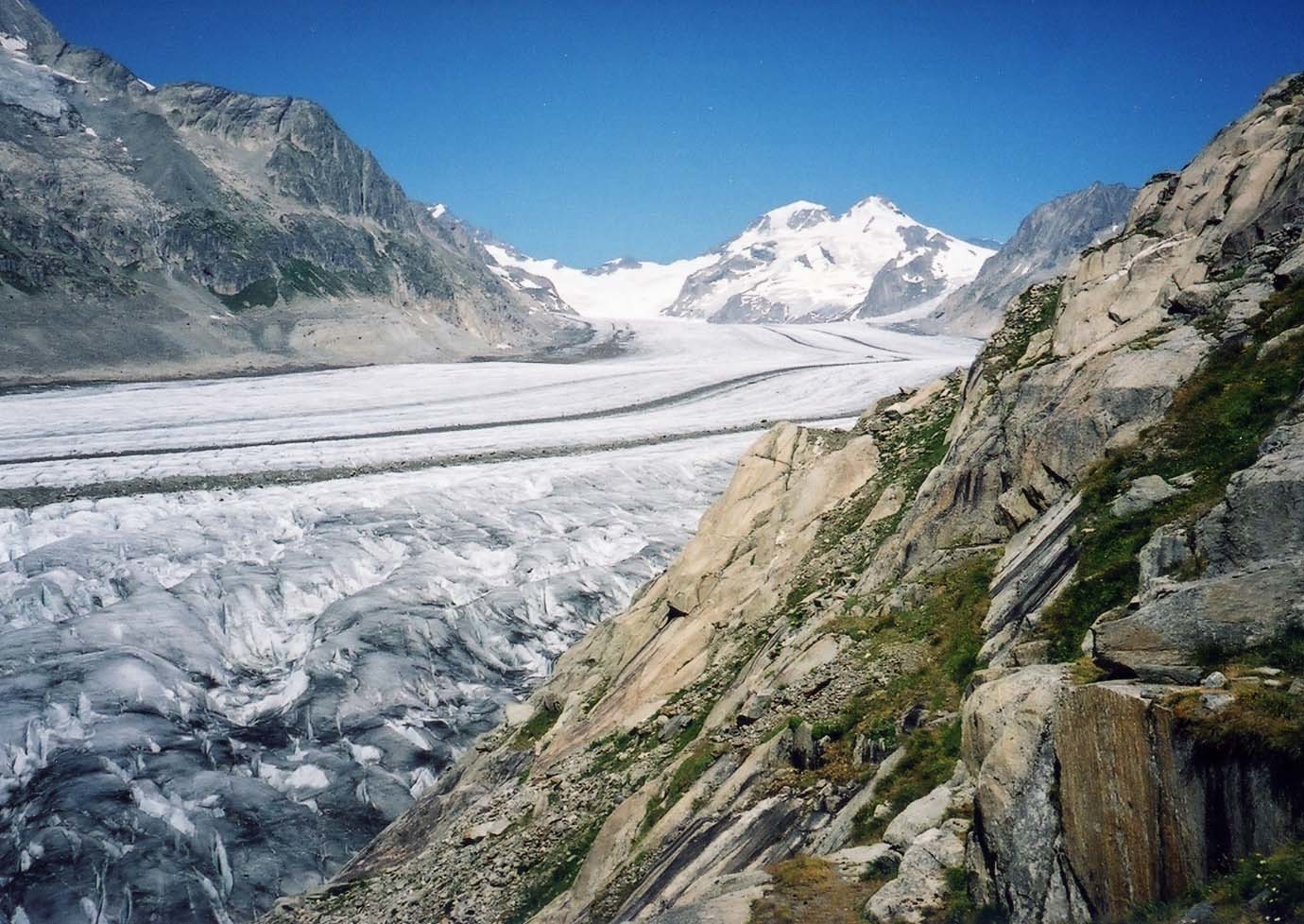 Glacier d'Aletsch..vu de Platta