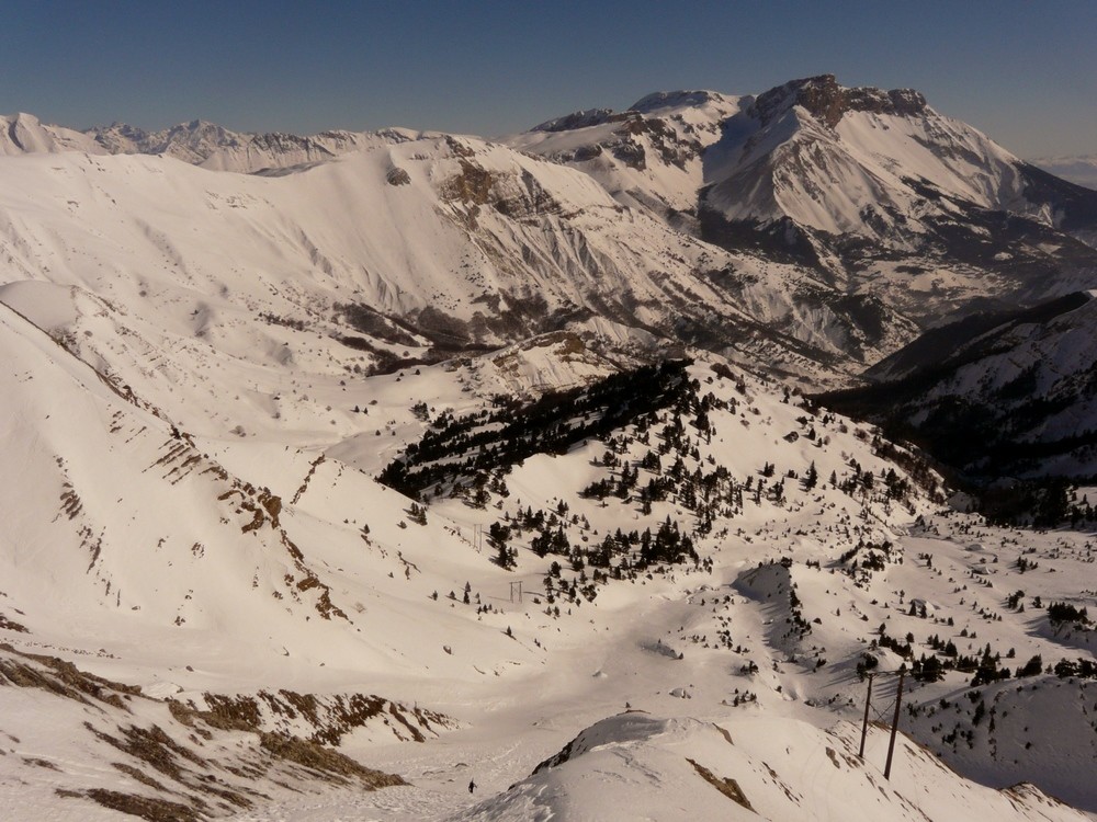 Dans le versant E du Col de Corps