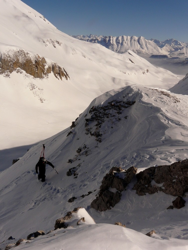 Montée sur la Crête du Vallon