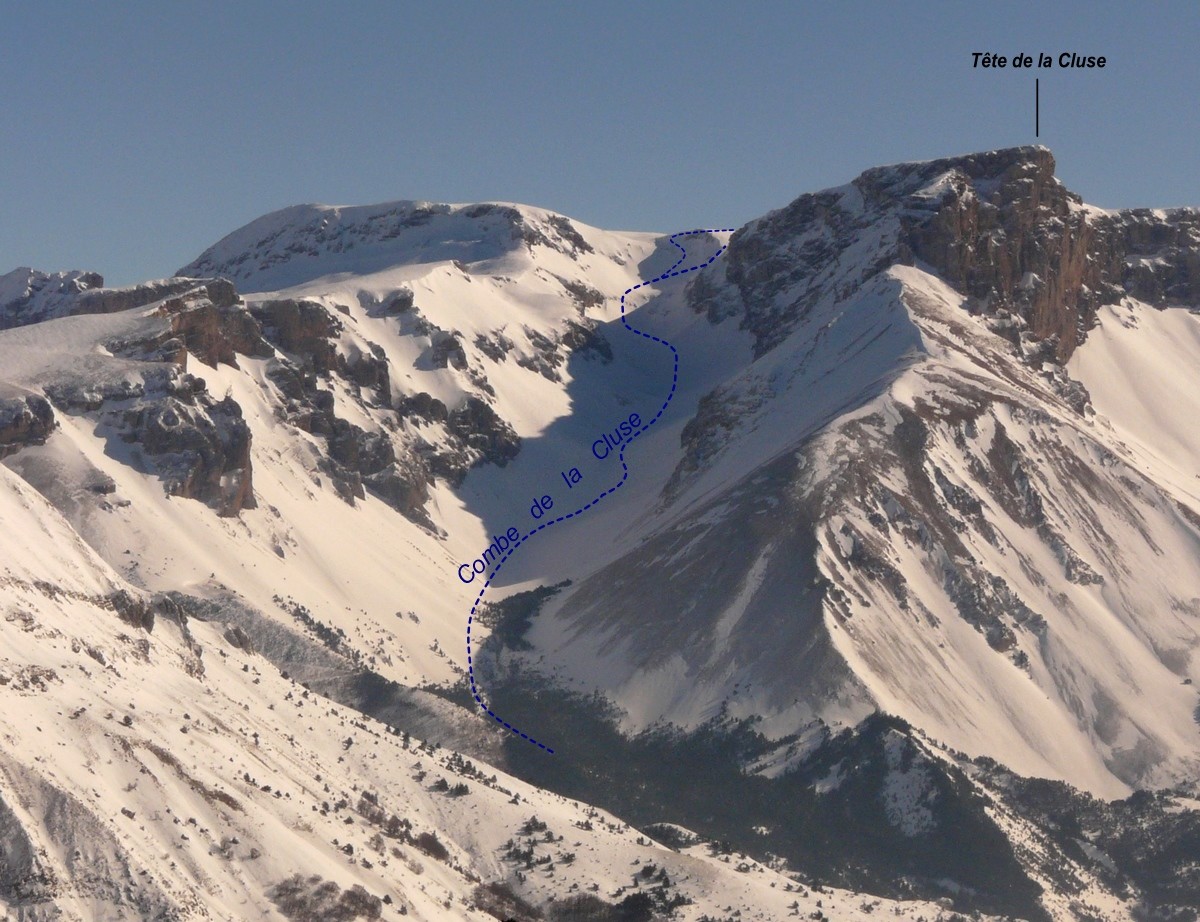 Combe de la Cluse (itinéraire à ski)