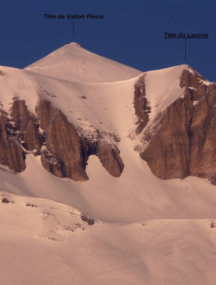 Tête du Lauzon - Couloir SW