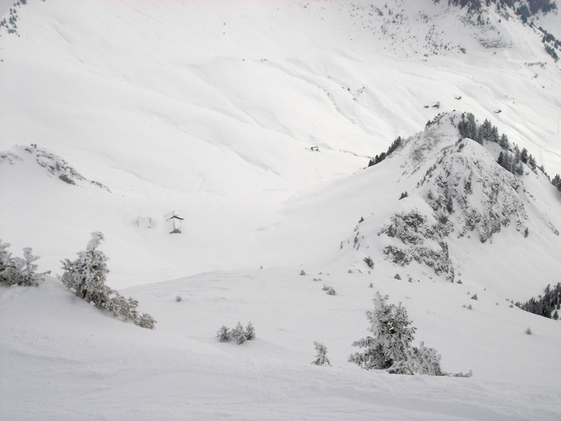 Descente vue du sommet