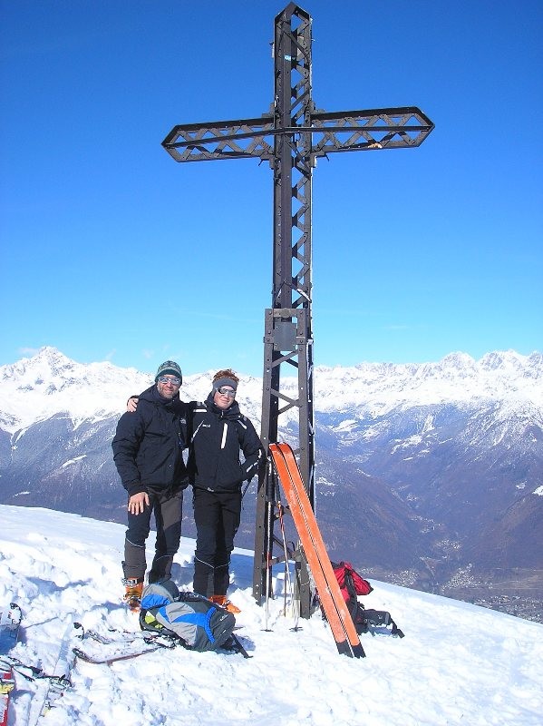 Marco e Giuse in vetta