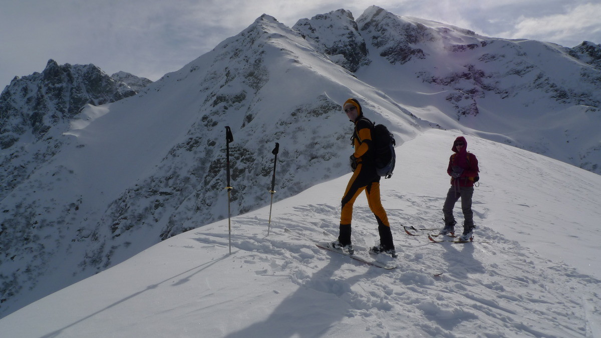 Sommet d'Orionde et couloir NW du replomb