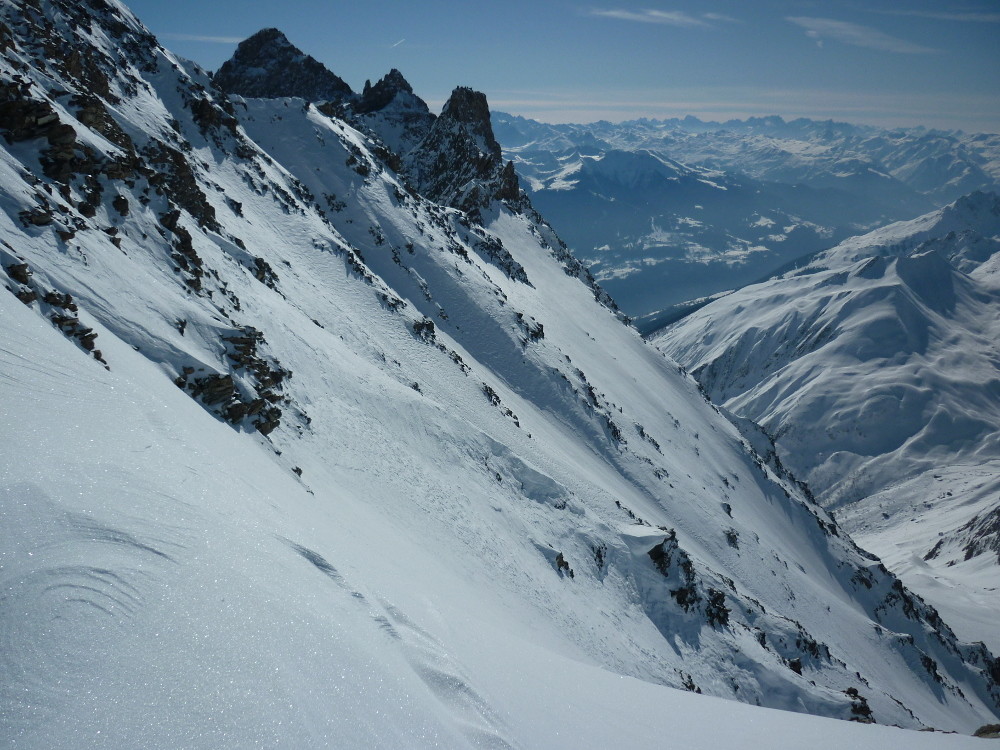Plongée dans la combe de la Nova