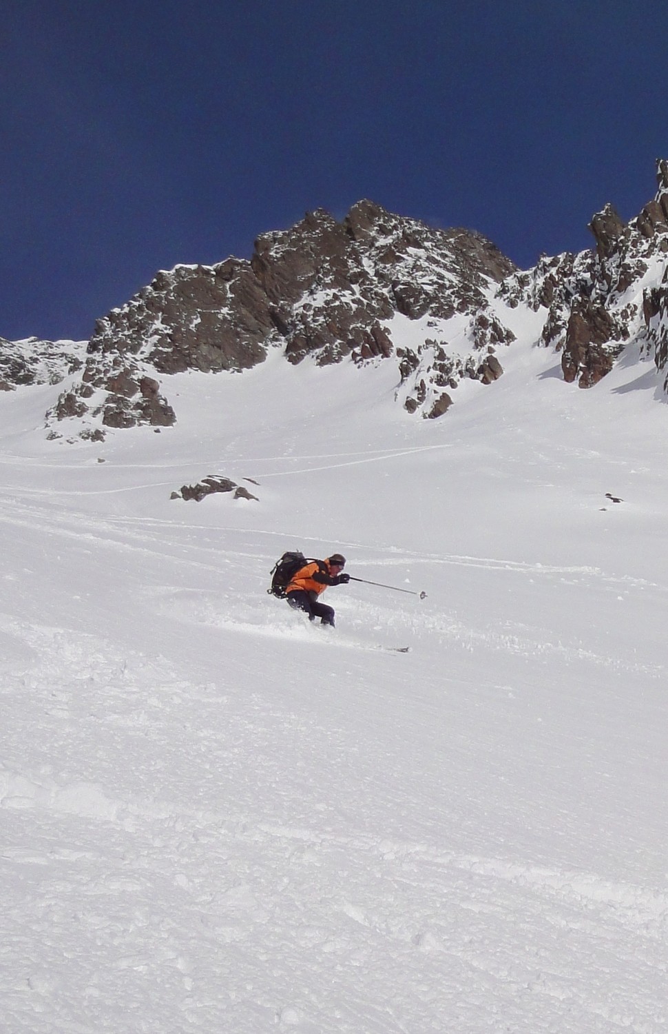 Descente du col de Fenestral : François
