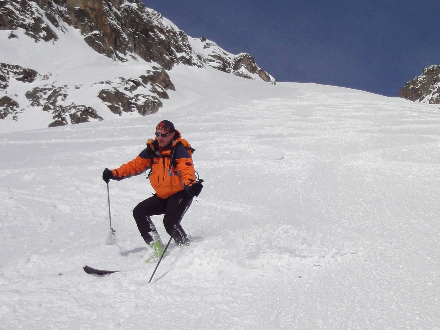 Descente du col de Fenestral : Thierry