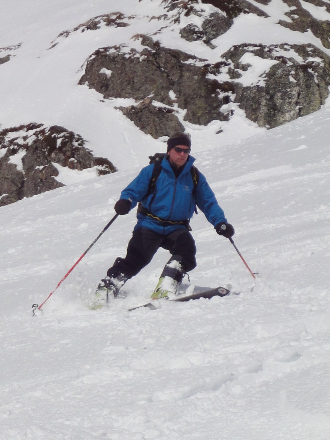 Descente du col de Fenestral : Pierre