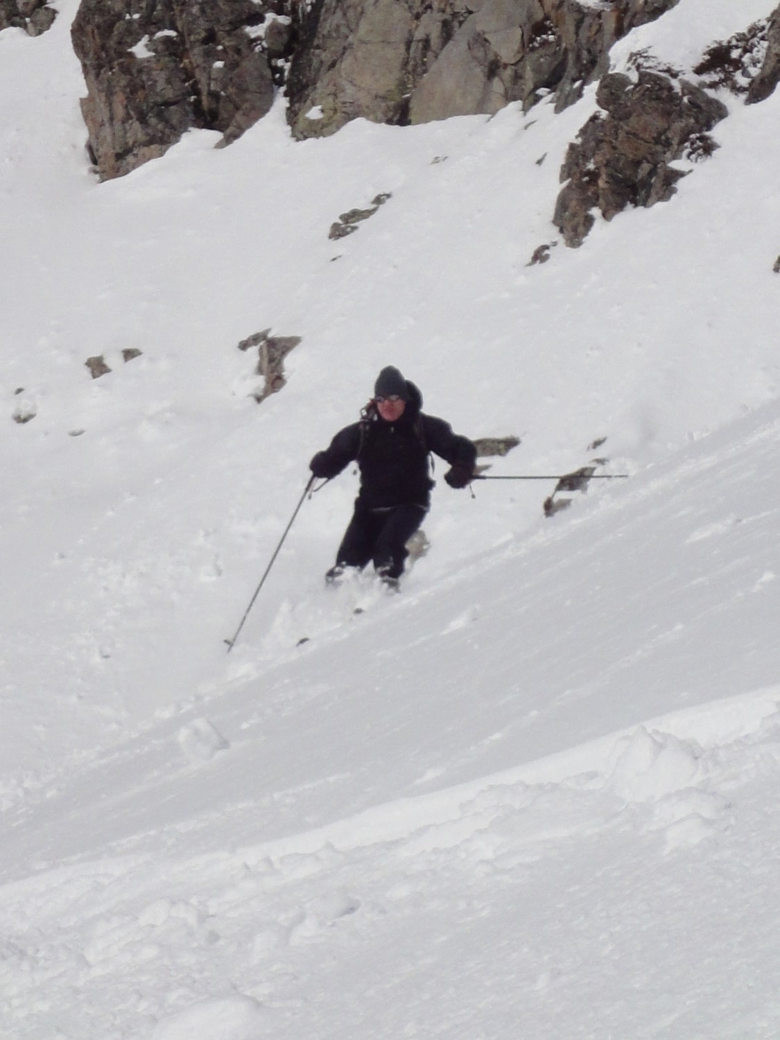 Descente du col de Fenestral : Clément