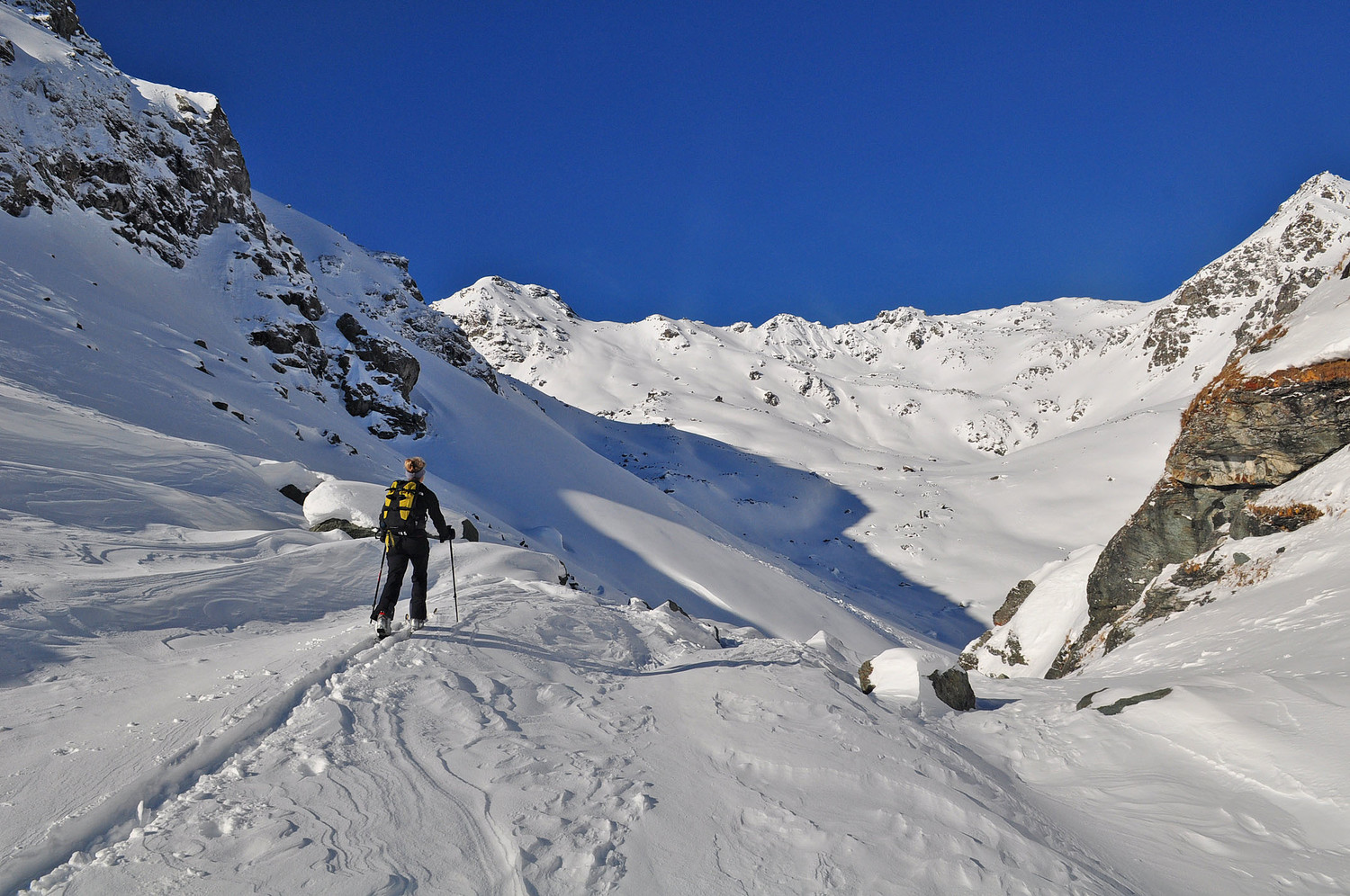 Entrée dans la combe d'Allèves