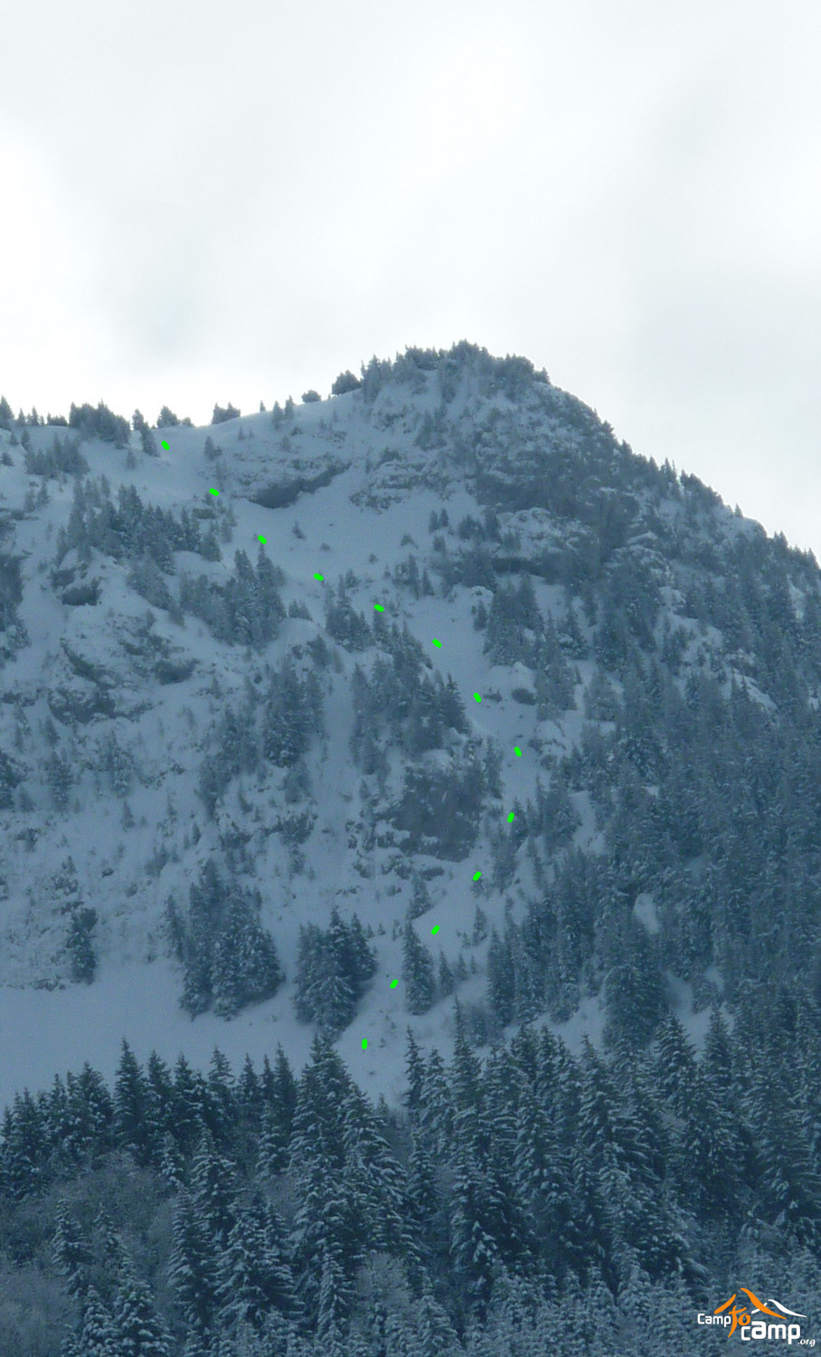 Topo : Montagne de Sous-Dine, Virgule de Plantzeur