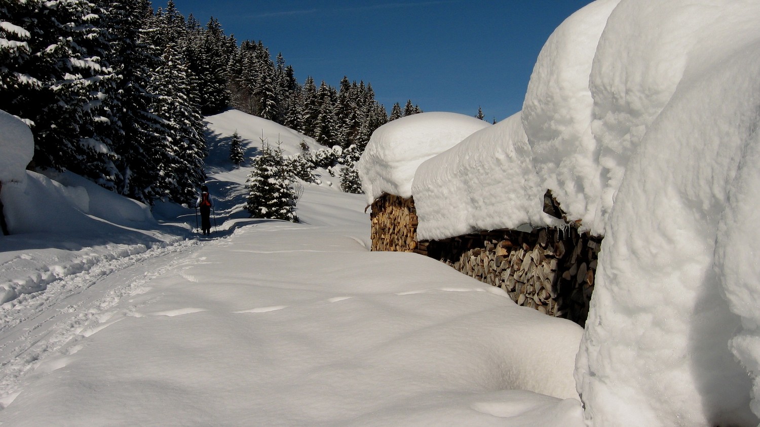 Le stock de neige est bien en place