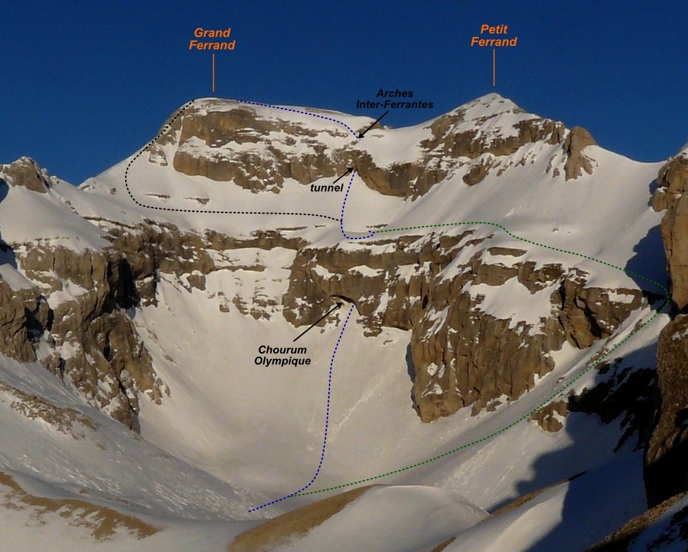 Grand Ferrand - Chourum Olympique (itinéraires ski-alpi)