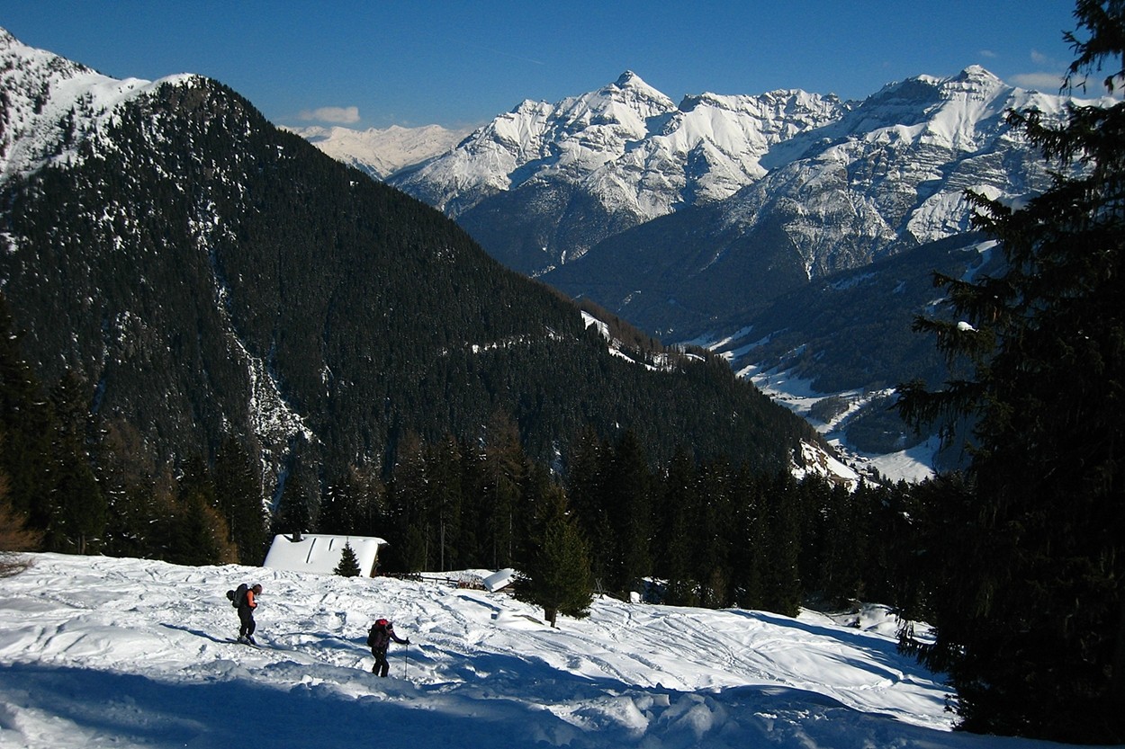 Anna et Daniela au-dessus de la Brandstatt-Alm