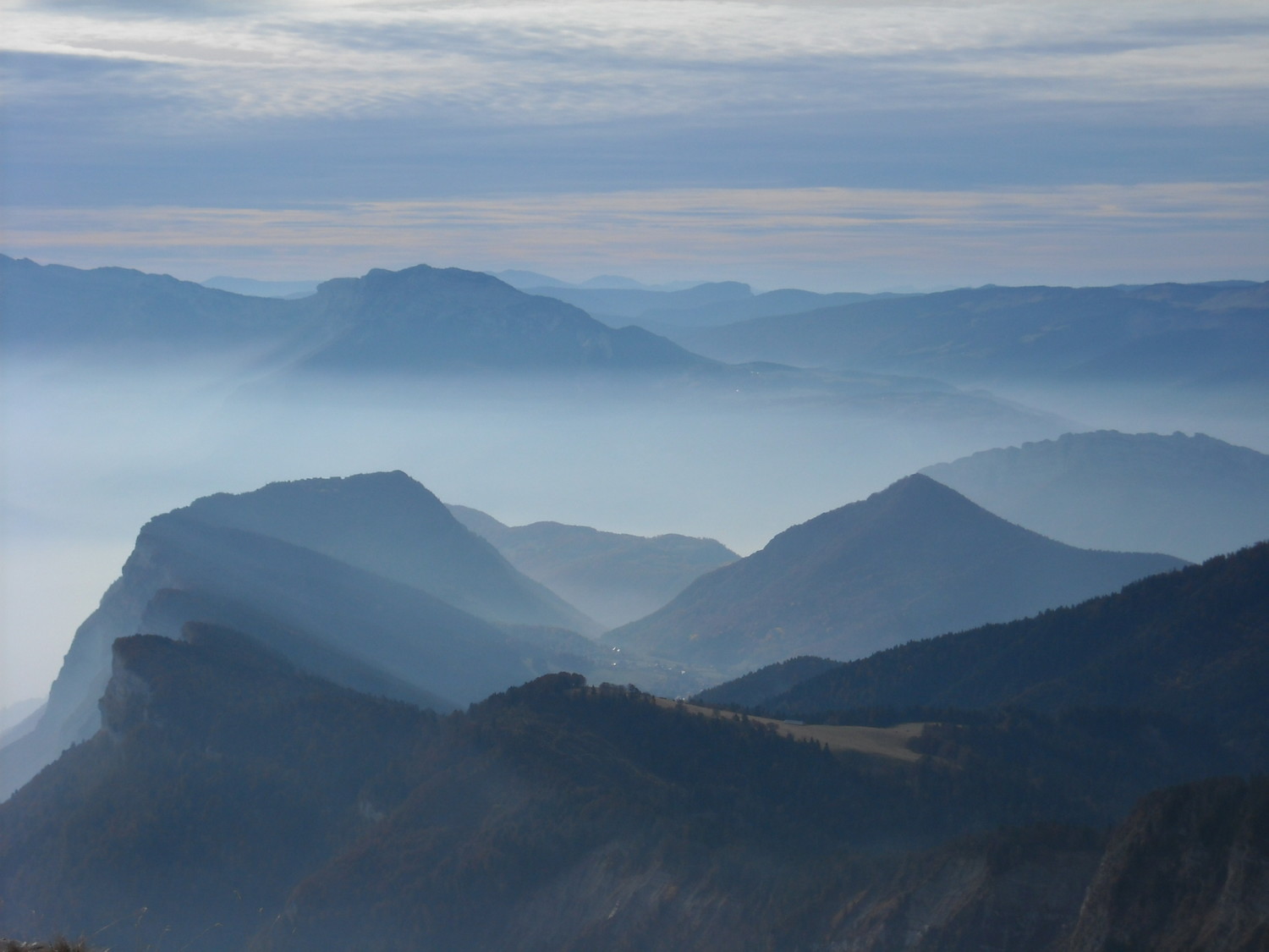 Vue vers Grenoble depuis la Dent de Crolles