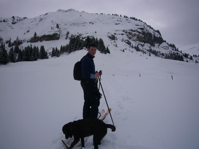 La Zouille et Pollux devant la face N