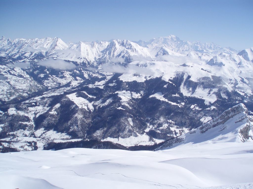 les Aravis- Mt.Blanc- vue depuis la Tournette