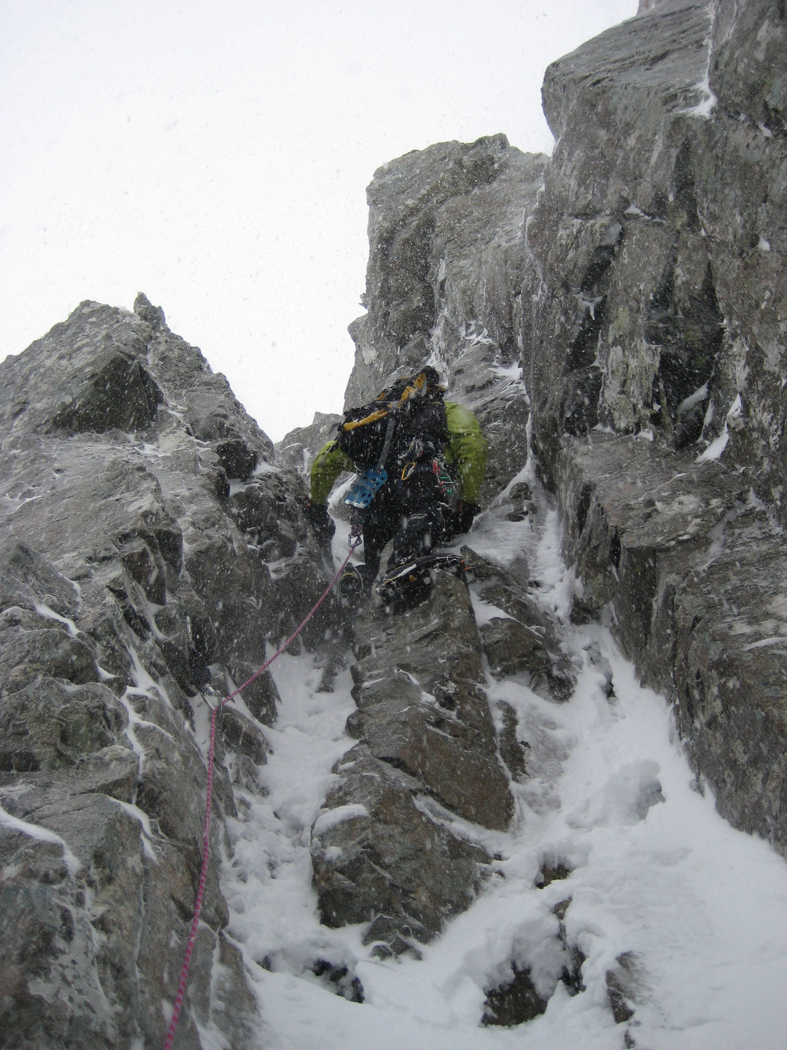Tower Ridge - Cheminée d'attaque