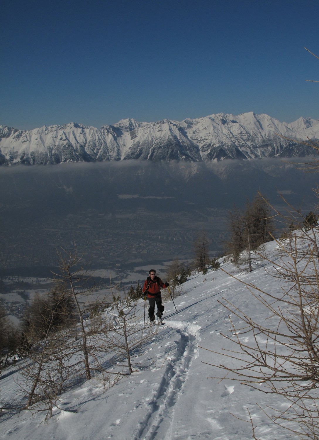 Montée sur fond d'Innsbruck