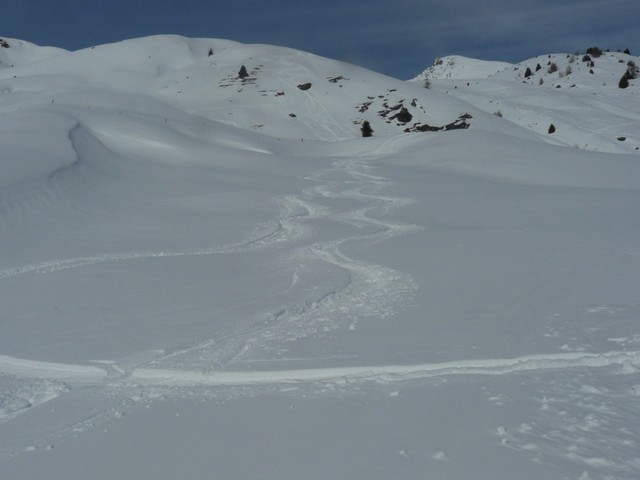 Due curve scendendo dal Cotschen