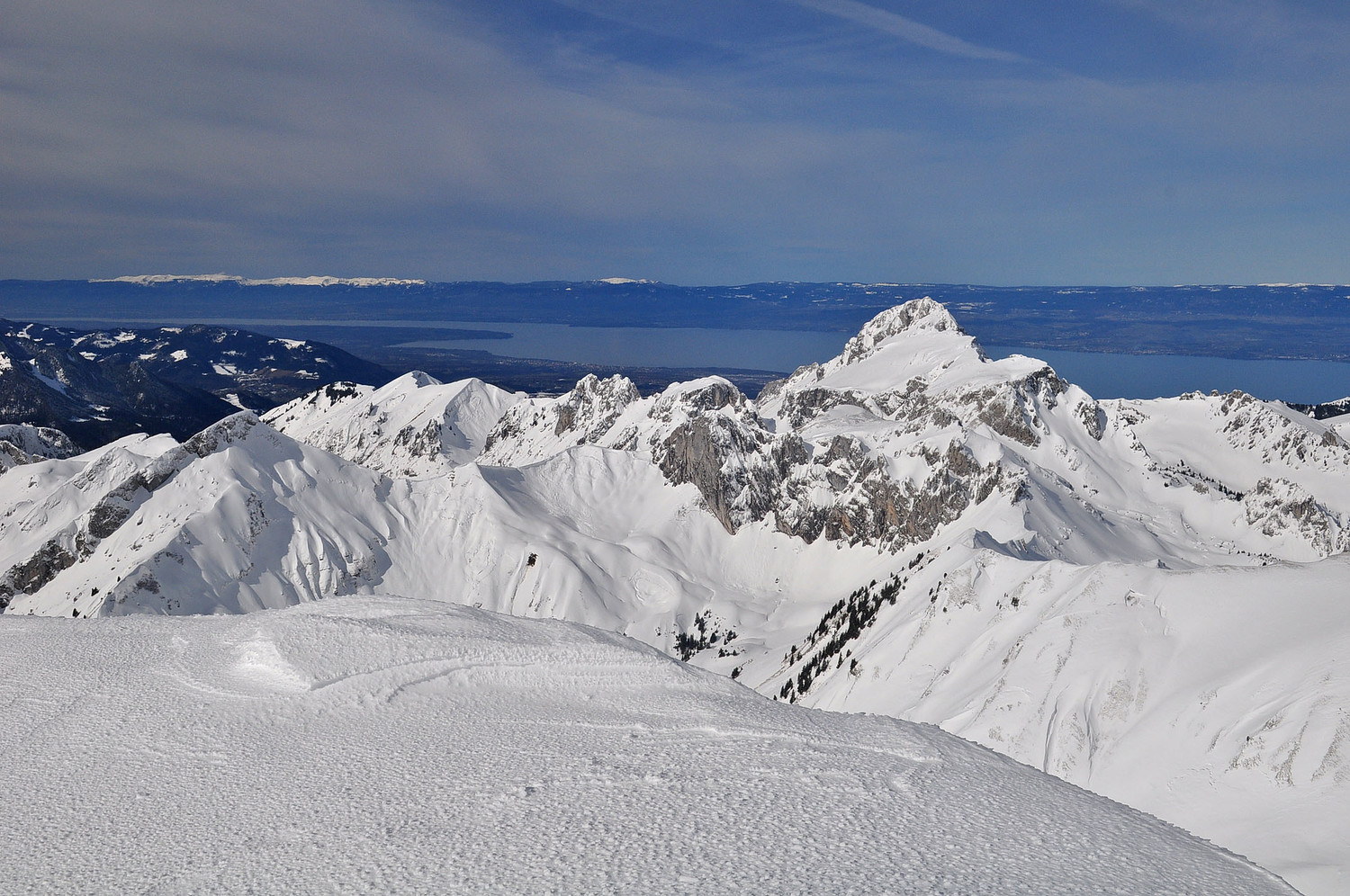 Au sommet : le Léman !