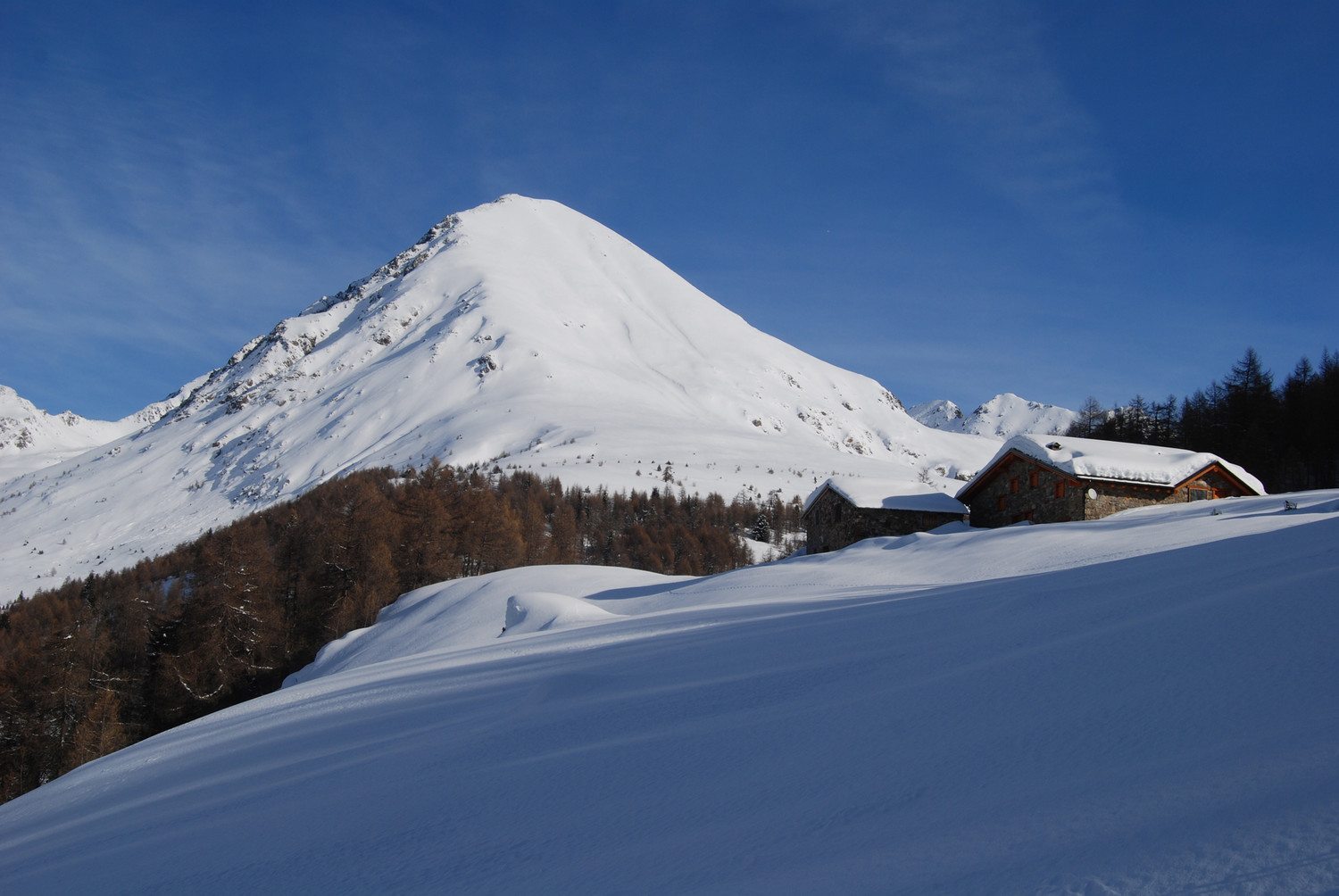 La Cima di Grom 2773 m durante la salita al Monte Pagano.