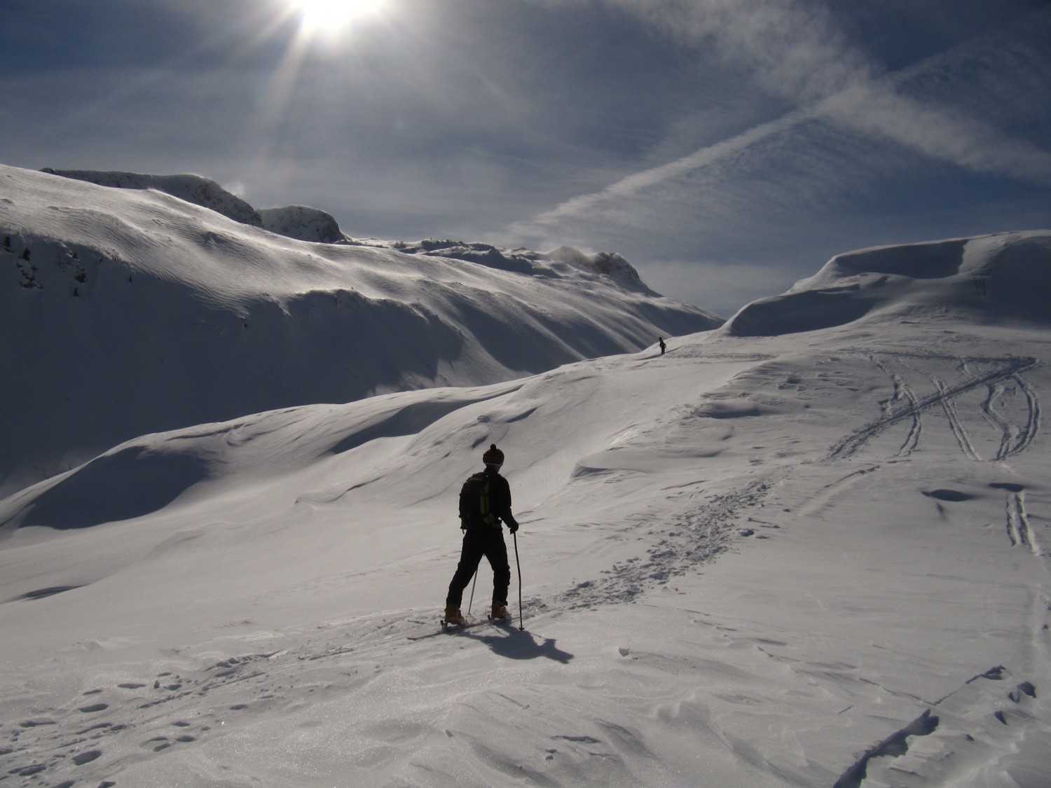 En direction du col du Sallestet